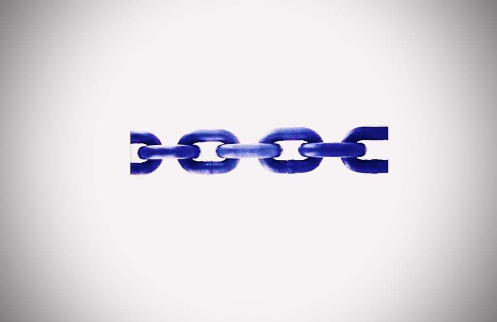سلاسل صلب _ ازرق قريد 100 _ ب الملي
